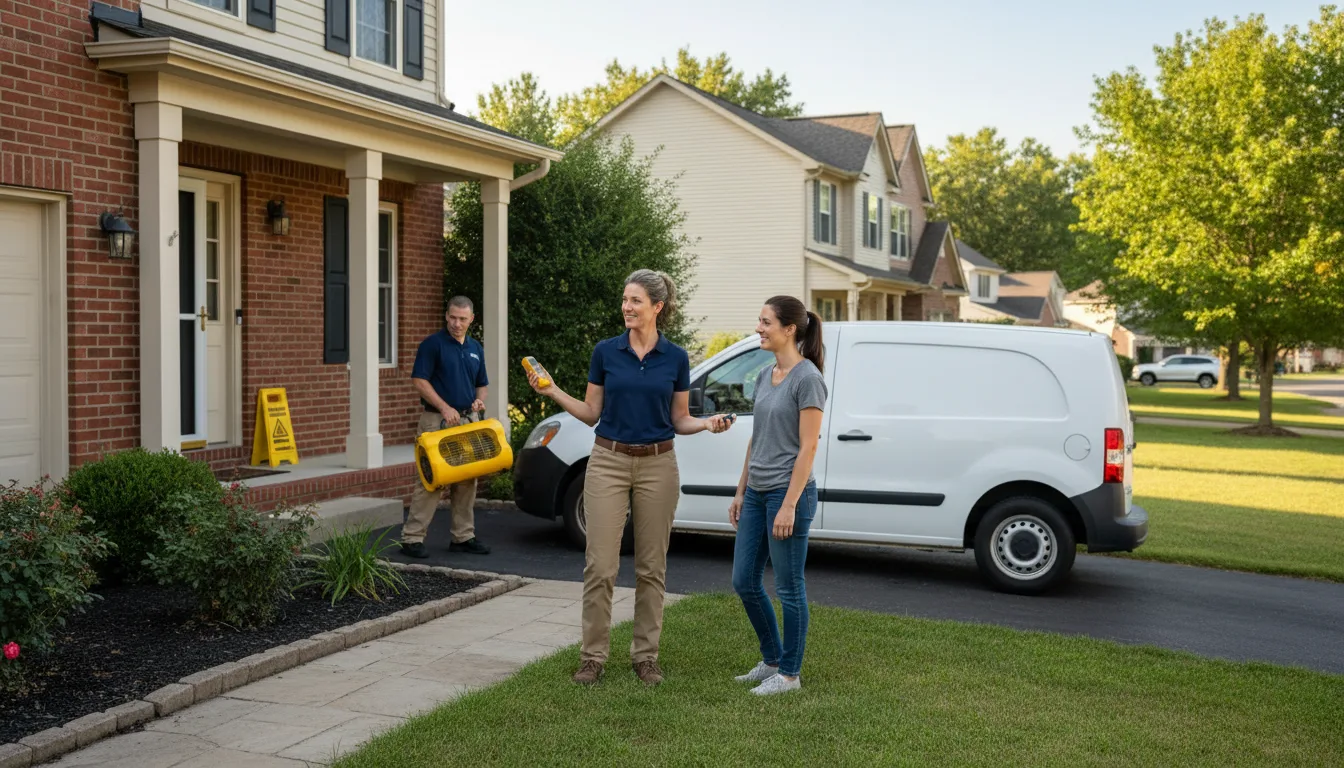 Residential water damage restoration in Belle Vernon, PA